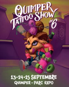 Affiche quimper tattoo show 15,16,17 septembre 2024